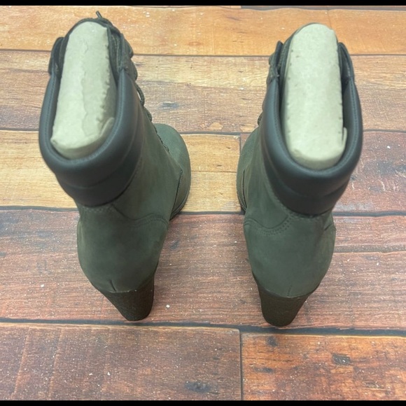 🆕 Timberland Women's Tillston Olive Nubuck Leather Boots A2BCE ( olive color) - Picture 4 of 5